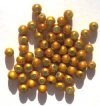 60 4mm Round Gold Miracle Beads